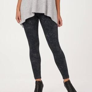 Spanx Jean-ish Ankle Length Pull on Faux Pocket Womens Jegging Leggings Medium